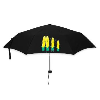 Einen schönen Herbst! Ja, es ist MAIS! - Regenschirm (klein) - Schwarz - Vorne