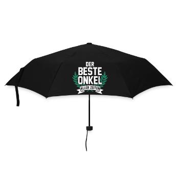 Bester Onkel - Regenschirm (klein) - Schwarz - Vorne