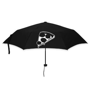 Dessin de pizza - Parapluie standard - noir - Devant