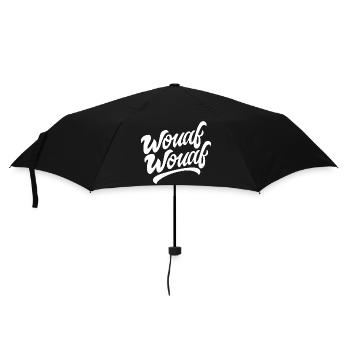 Wouaf wouaf - Parapluie standard - noir - Devant