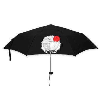 Herz im Inneren, Inneres Herz, Liebe - Regenschirm (klein) - Schwarz - Vorne