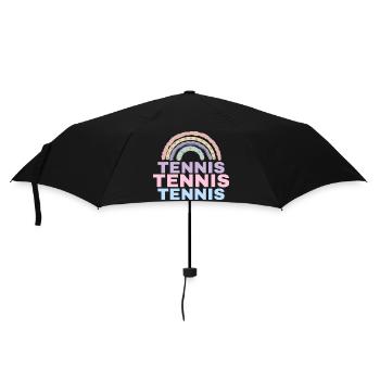 Tennis Rainbow - Umbrella (small) - black - Front