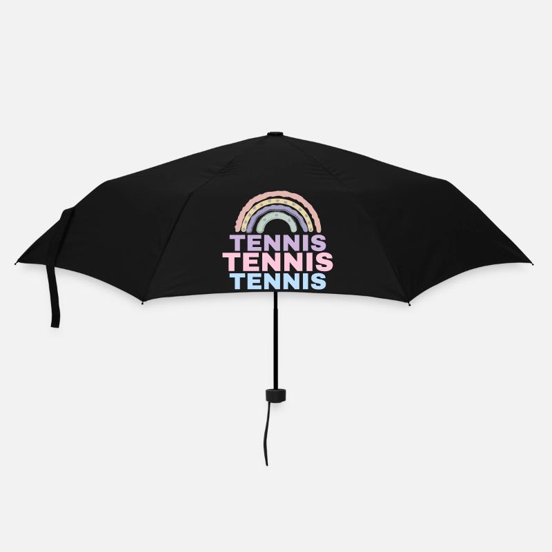 Tennis Rainbow - Umbrella (small) - black