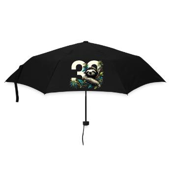 30 Years Sloth 30th Birthday Gift - Umbrella (small) - black - Front