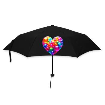 Colorful Heart - Umbrella (small) - black - Front