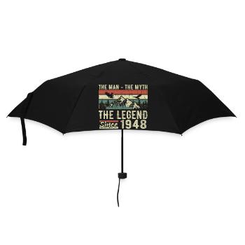 Retro 1948 Vintage - Cadeau D’anniversaire 1948 - Parapluie standard - noir - Devant