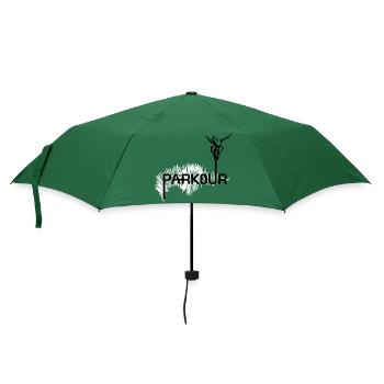 Parkour Ninja - black-white - Regenschirm (klein) - Flaschengrün - Vorne