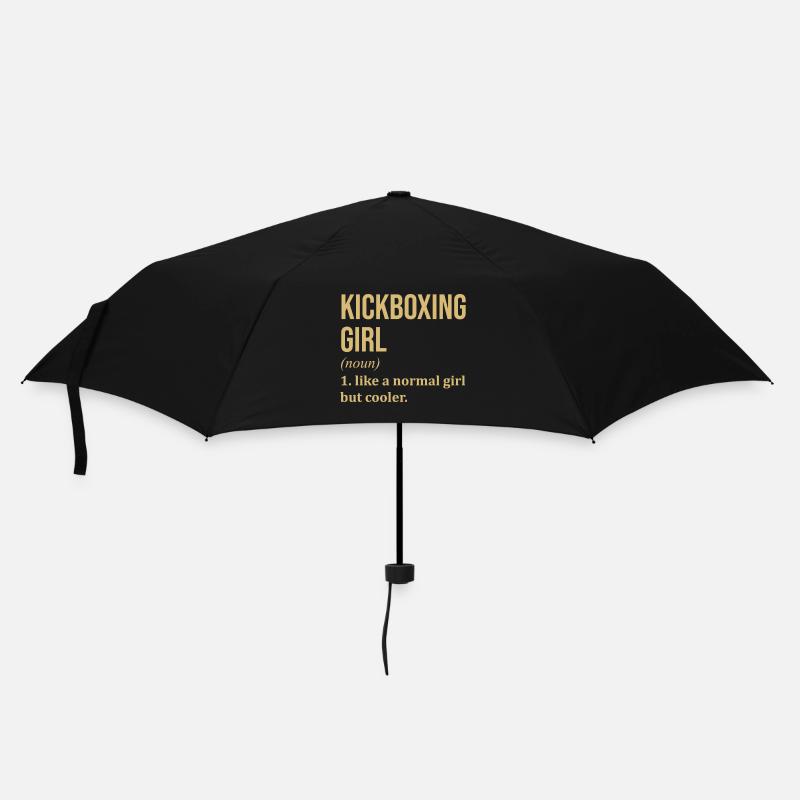 Kickboxen - Regenschirm (klein) - Schwarz