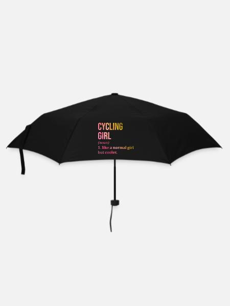 Radfahren, Radfahren, Radfahren - Regenschirm (klein) - Schwarz