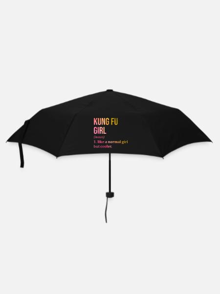 Kung Fu Kung Fu Kung Fu - Regenschirm (klein) - Schwarz
