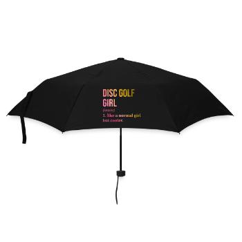 Discgolf - Regenschirm (klein) - Schwarz - Vorne