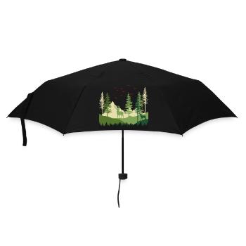 Forest Serenity Escape - Umbrella (small) - black - Front