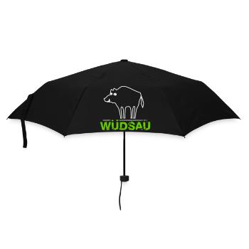 Wüdsau Österreich Dialekt Mundart Geschenk - Regenschirm (klein) - Schwarz - Vorne