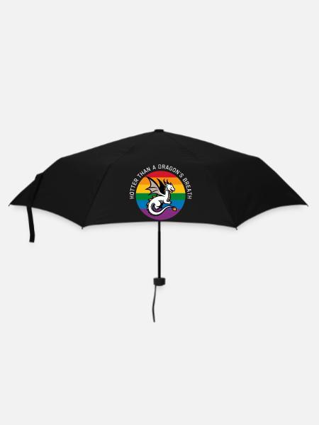 Lgbt-Drache - Regenschirm (klein) - Schwarz
