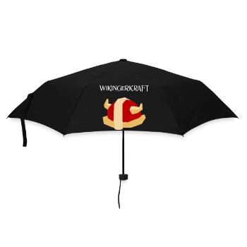 Wikingerkraft - Regenschirm (klein) - Schwarz - Vorne
