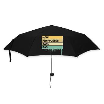 Cadeau pour polisseuse fine - Parapluie standard - noir - Devant