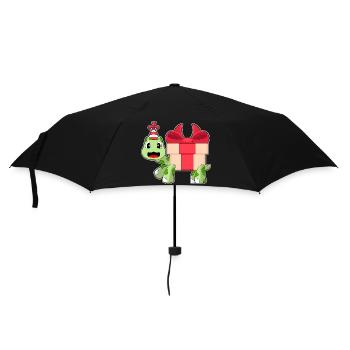 Forfait anniversaire Tortue - Parapluie standard - noir - Devant