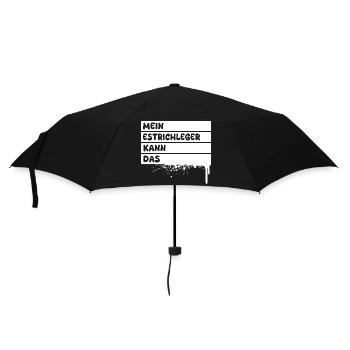 Gift for screed layers - Umbrella (small) - black - Front