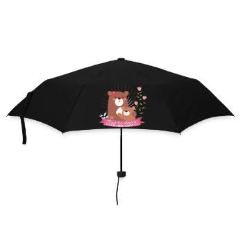 Gifts to Mom of Child "Your Hugs Heal" - Umbrella (small) - black - Front