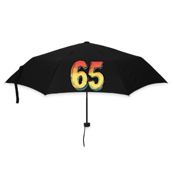 65 Number Comic - Umbrella (small) - black - Front