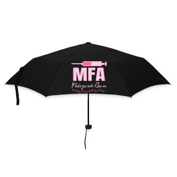 MFA Mehrzweck-Genie Medizinische Fachangestellte - Regenschirm (klein) - Schwarz - Vorne
