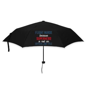 Flight Nurse Superhero Luftrettung - Regenschirm (klein) - Schwarz - Vorne