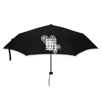 Conception d'affiche de musique abstraite Spiral Rave - Parapluie standard - noir - Devant