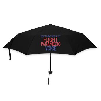 Flight Paramedic Voice Luftrettung - Regenschirm (klein) - Schwarz - Vorne