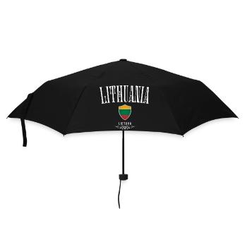 Lithuanian pride, minimalist elegant design - Umbrella (small) - black - Front