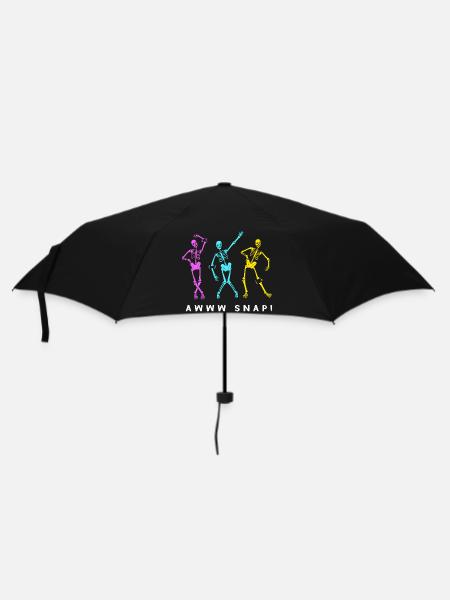 Fracture du bras Fracture osseuse du squelette d’Halloween - Parapluie standard - noir