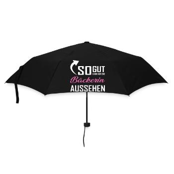 Only a baker can look so good - Umbrella (small) - black - Front