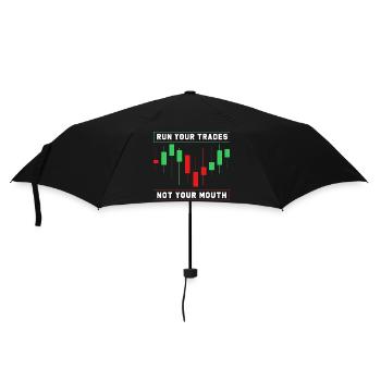 Finanzen Aktien Geld Trading Bitcoin Kapital - Regenschirm (klein) - Schwarz - Vorne
