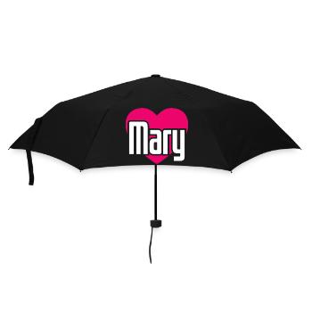 J’aime Marie Coeur Rose J’aime Marie - Parapluie standard - noir - Devant