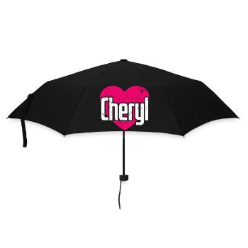 I Love Cheryl Pink Heart I Love Cheryl - Umbrella (small) - black - Front