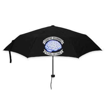La dissonance cognitive est un sacré dicton. - Parapluie standard - noir - Devant