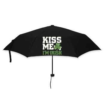 Embrasse-moi, je suis Irish Shamrock - Parapluie standard - noir - Devant