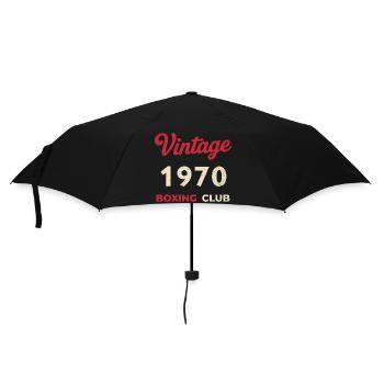 Vintage 1970 – Boxing Club Retro Birth Year - Umbrella (small) - black - Front