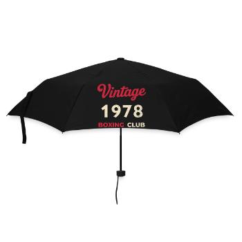 Vintage 1978 – Boxing Club Retro Birth Year - Umbrella (small) - black - Front