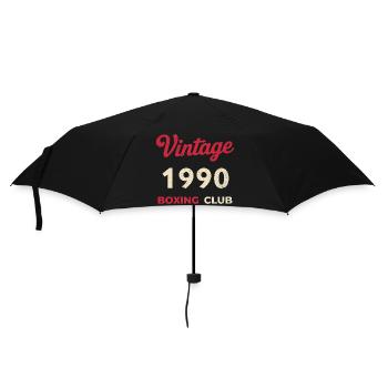 Vintage 1990 – Année de naissance rétro du Boxing Club - Parapluie standard - noir - Devant