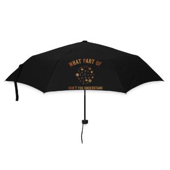 Welcher Teil von Don't You Understand Funny Crochet? - Regenschirm (klein) - Schwarz - Vorne