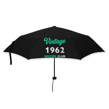 Vintage 1962 – Soccer Club Retro Birth Year - Umbrella (small) - black - Front