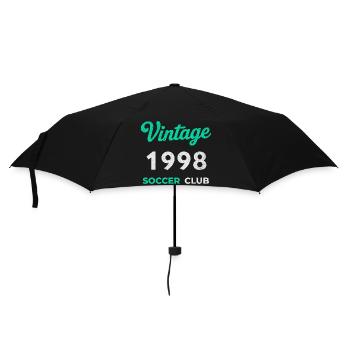 Vintage 1998 – Soccer Club Retro Birth Year - Umbrella (small) - black - Front