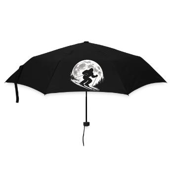 Bigfoot Skiing - Umbrella (small) - black - Front