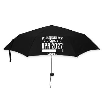 Promotion to Grandpa 2027 Loading Gift - Umbrella (small) - black - Front