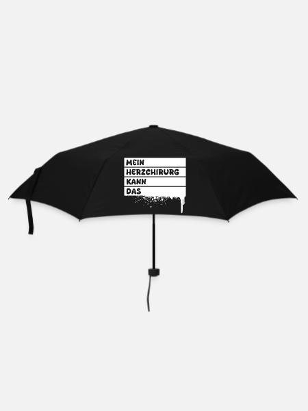 Herzchirurg als Handwerker - Regenschirm (klein) - Schwarz