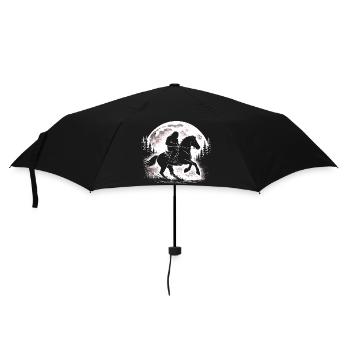 Bigfoot Horseback Riding - Umbrella (small) - black - Front