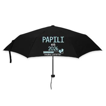 Papili en 2026 Cadeau Futur papy  - Parapluie standard - noir - Devant