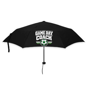 Soccer Training Youth Sports Coach - Umbrella (small) - black - Front