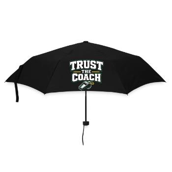Soccer Training Youth Sports Coach - Umbrella (small) - black - Front