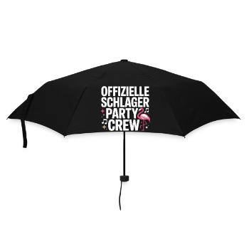 Schlager Party Crew Mallorca Flamingo JGA Malle - Regenschirm (klein) - Schwarz - Vorne